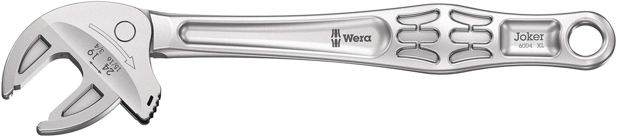 Wera 6004 Joker XL adjustable jaw in action for 19-24mm grips.