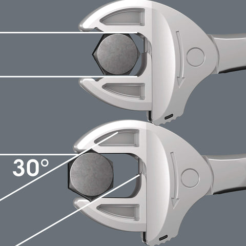 Wera 6004 Joker XS in-use view illustrates space-saving benefit.