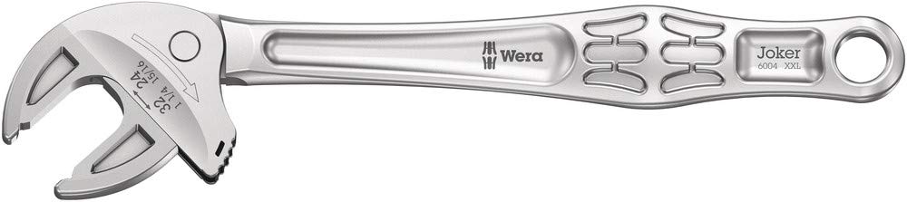 Wera 6004 Joker XXL with flexible 24-32 mm jaw for versatile gripping.