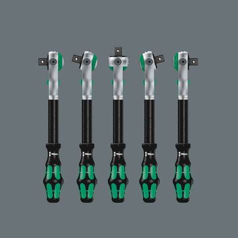 Wera 72-teeth precision gear enables smooth tightening in tight spaces.