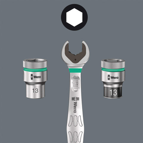 Wera 8100 SB kit with 29 pieces covers metric sockets