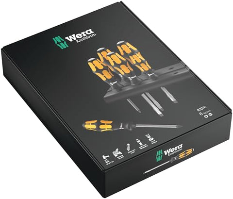Wera 932/6 Kraftform Plus handle closeup shows ergonomic grip for comfortable use