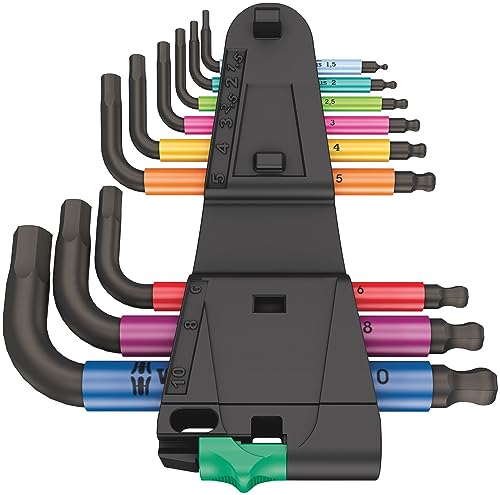 Close-up of BlackLaser finish hex keys demonstrating durability.