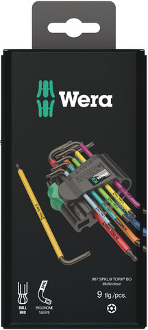 Wera 967 SPKL/9 TX L-Key Set case closeup for portable on-site adjustments.