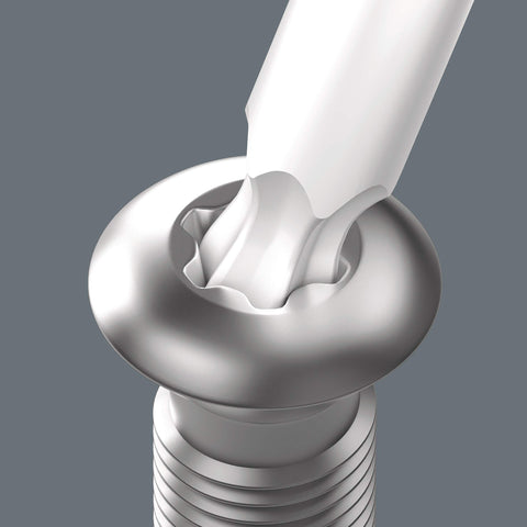 Wera L-keys in use on a fastener for real-world maintenance tasks.