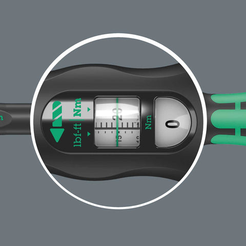 Wera Click-Torque A5 handle grip designed for comfortable long sessions.