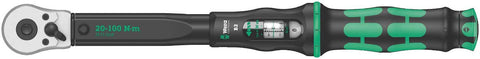 Wera Click-Torque B2 wrench dial 20-100 Nm for precise tightening.
