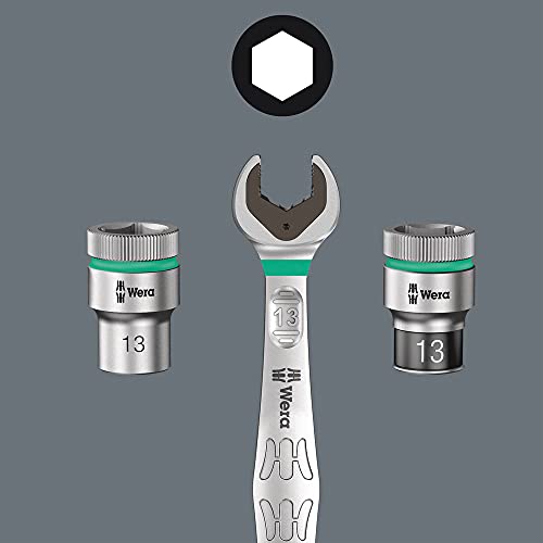 Wera Joker 8pc imperial combo wrenches being used for fastener tightening.