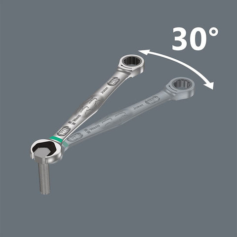 Wera Joker wrench made of chrome molybdenum steel for durability.