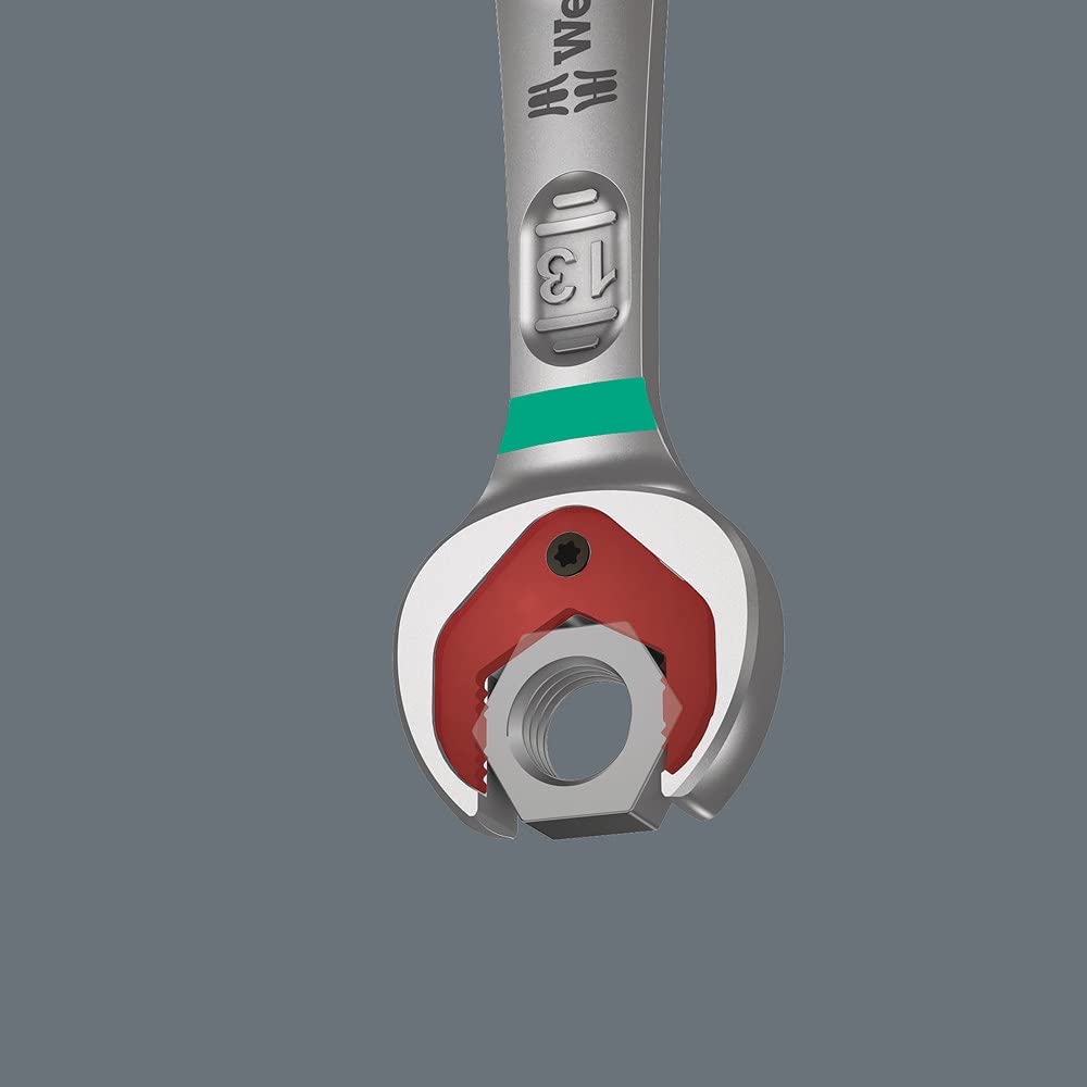 Wera Joker wrench open end shows 30° return angle for quick fastening.