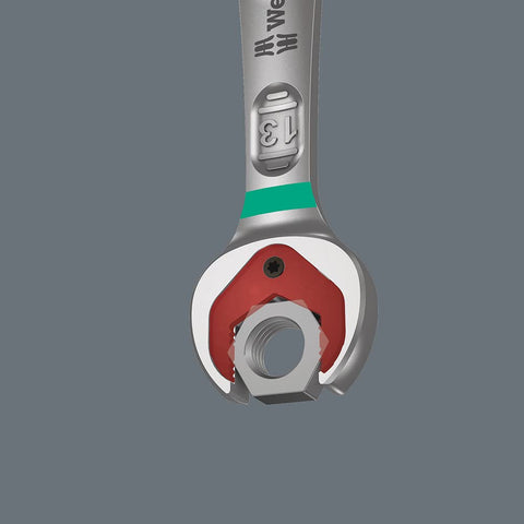 Wera Joker wrench open end shows 30° return angle for quick fastening.
