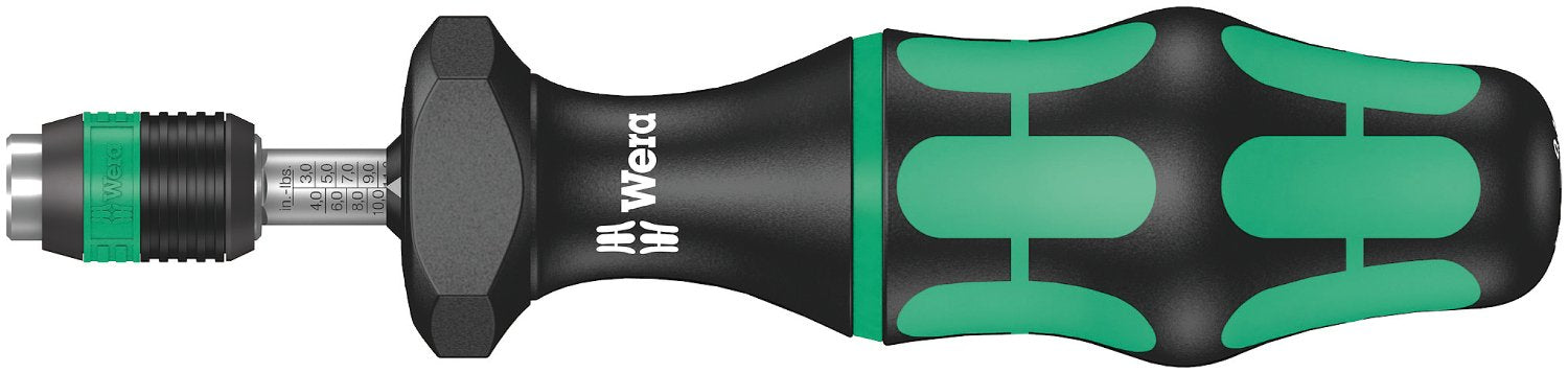 Wera Kraftform 7446 torque screwdriver with ergonomic handle for comfortable, extended use.