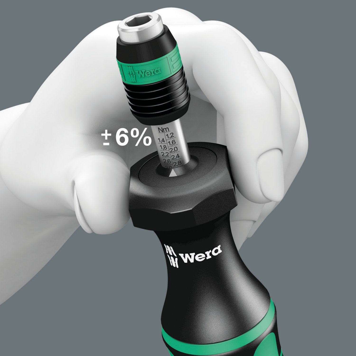 Durable metal construction of the Wera Kraftform 7446.