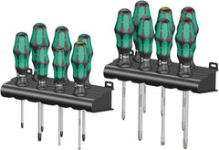 Wera Kraftform big pack screwdrivers for versatile fastening tasks.