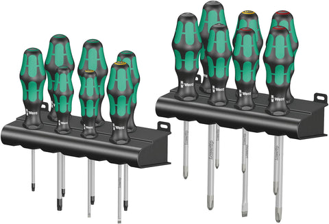 Wera Kraftform big pack screwdrivers for versatile fastening tasks.