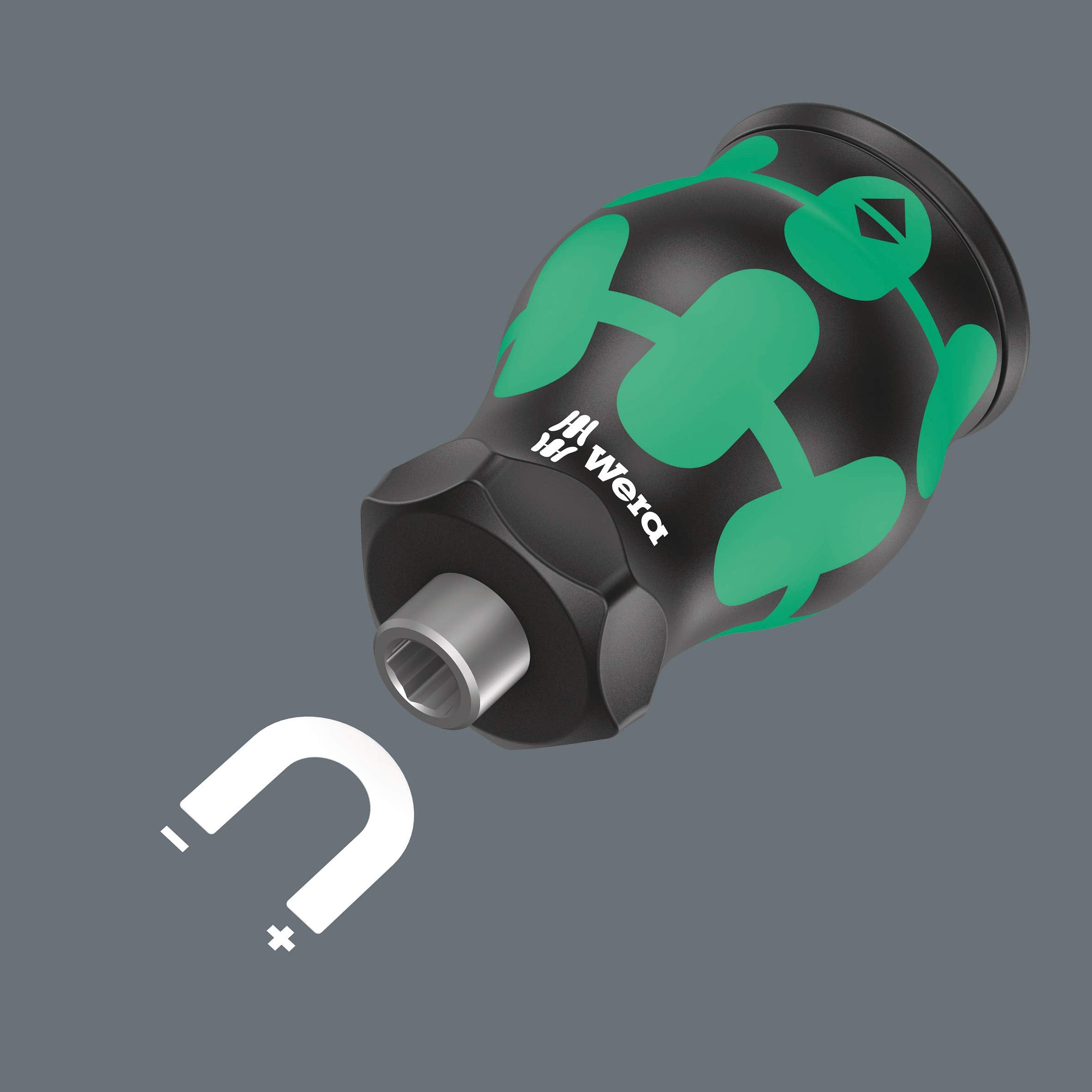 Wera Kraftform Kompakt Stubby Magazine 1 organized bits in storage.