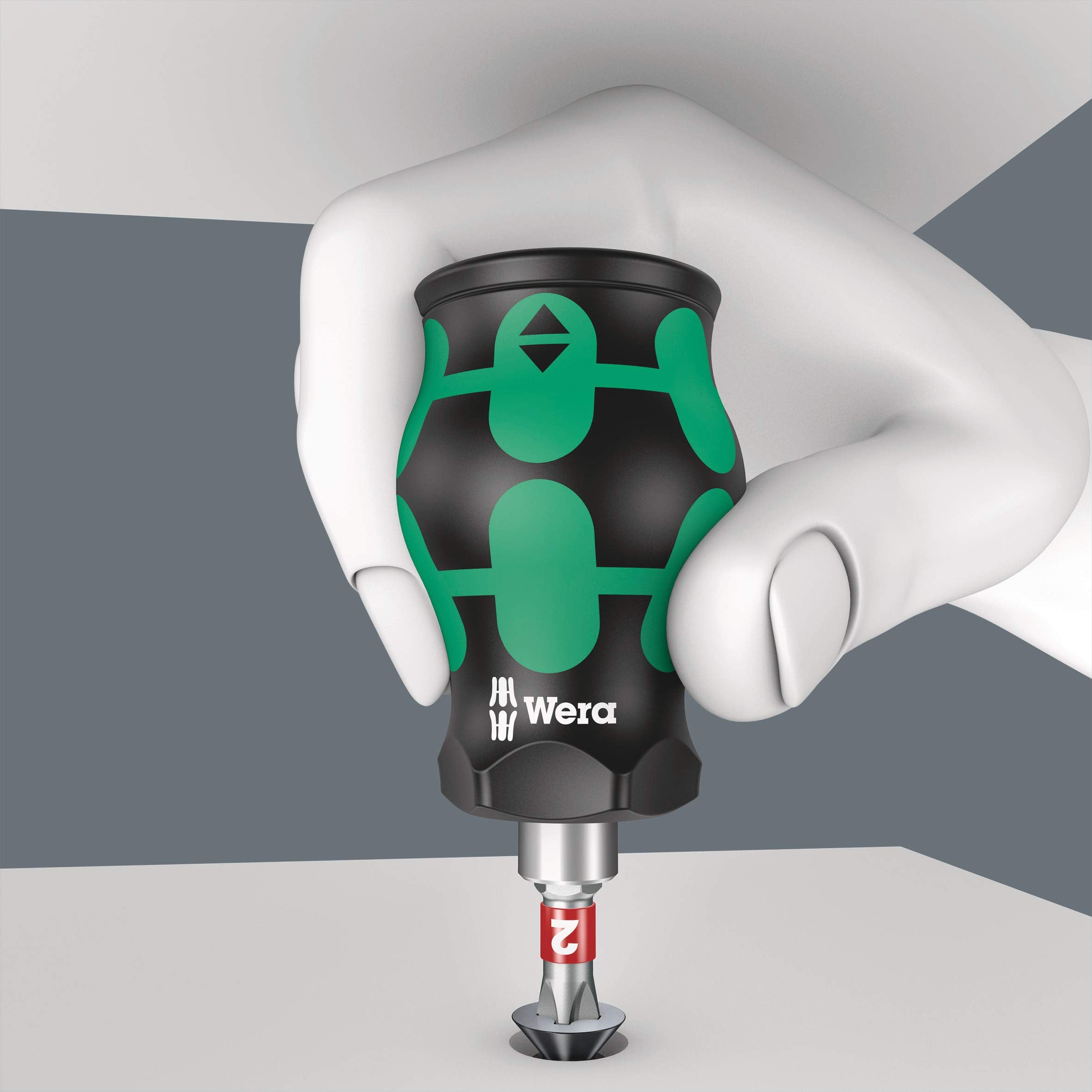 Wera Kraftform Kompakt Stubby Magazine 1 compact profile for tight spaces.