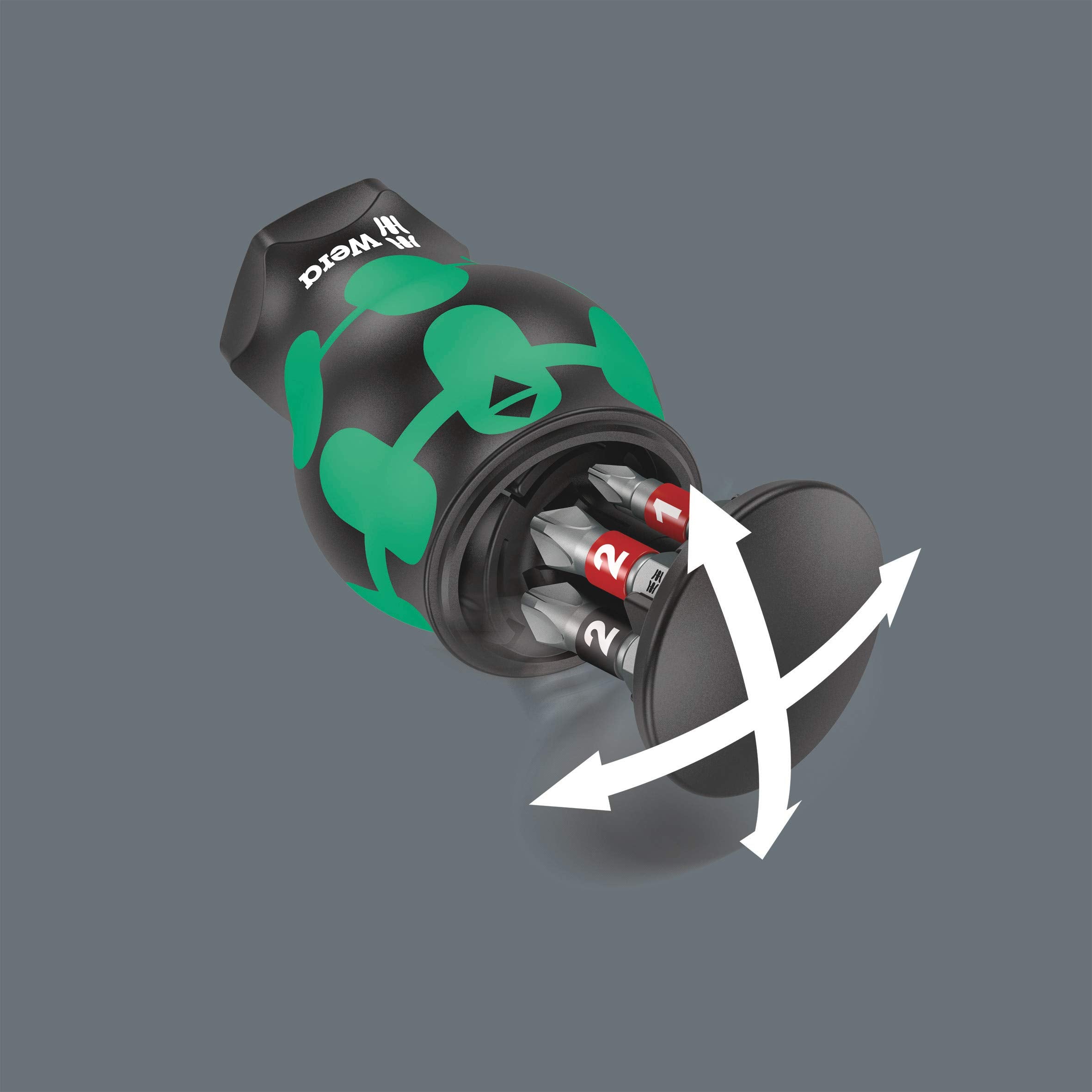 Wera Kraftform Kompakt Stubby Magazine 1 ergonomic detail for handling.