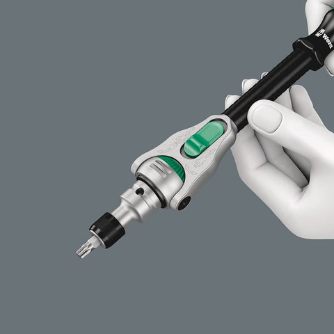 Wera Kraftform ergonomic handle reduces hand fatigue during work.