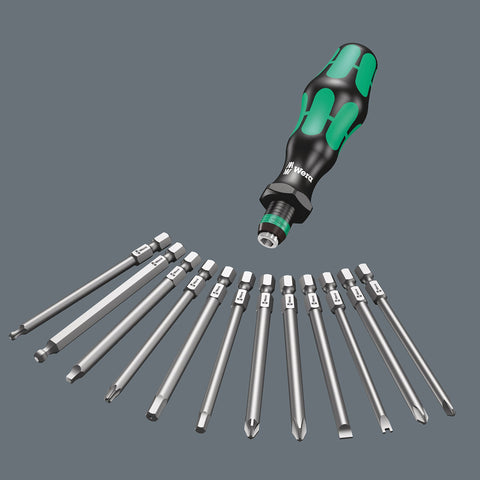 Wera Kraftform ergonomic handle supports comfortable, precise torque transfer.