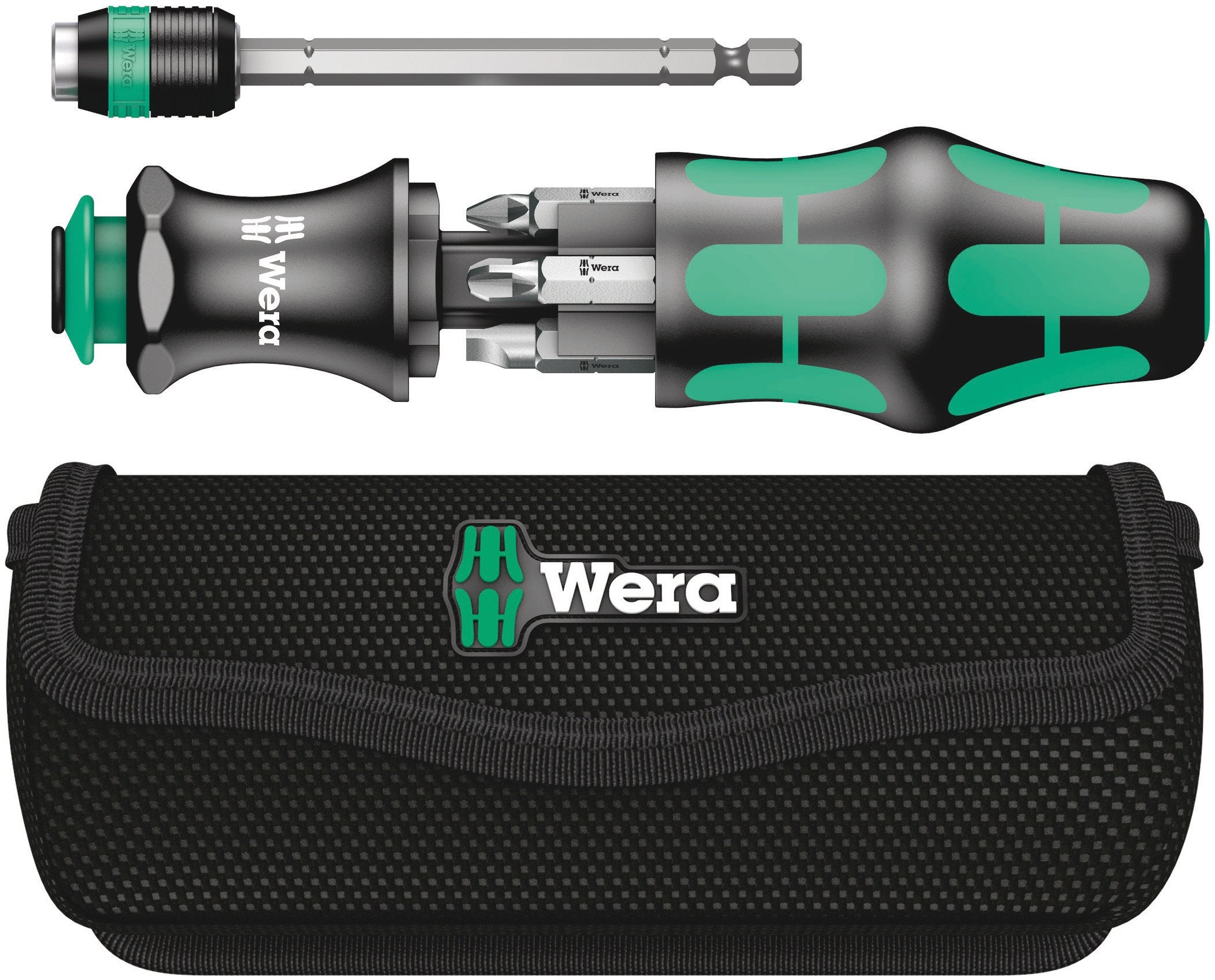 Wera Kraftform Kompakt 25 with belt pouch for easy transport