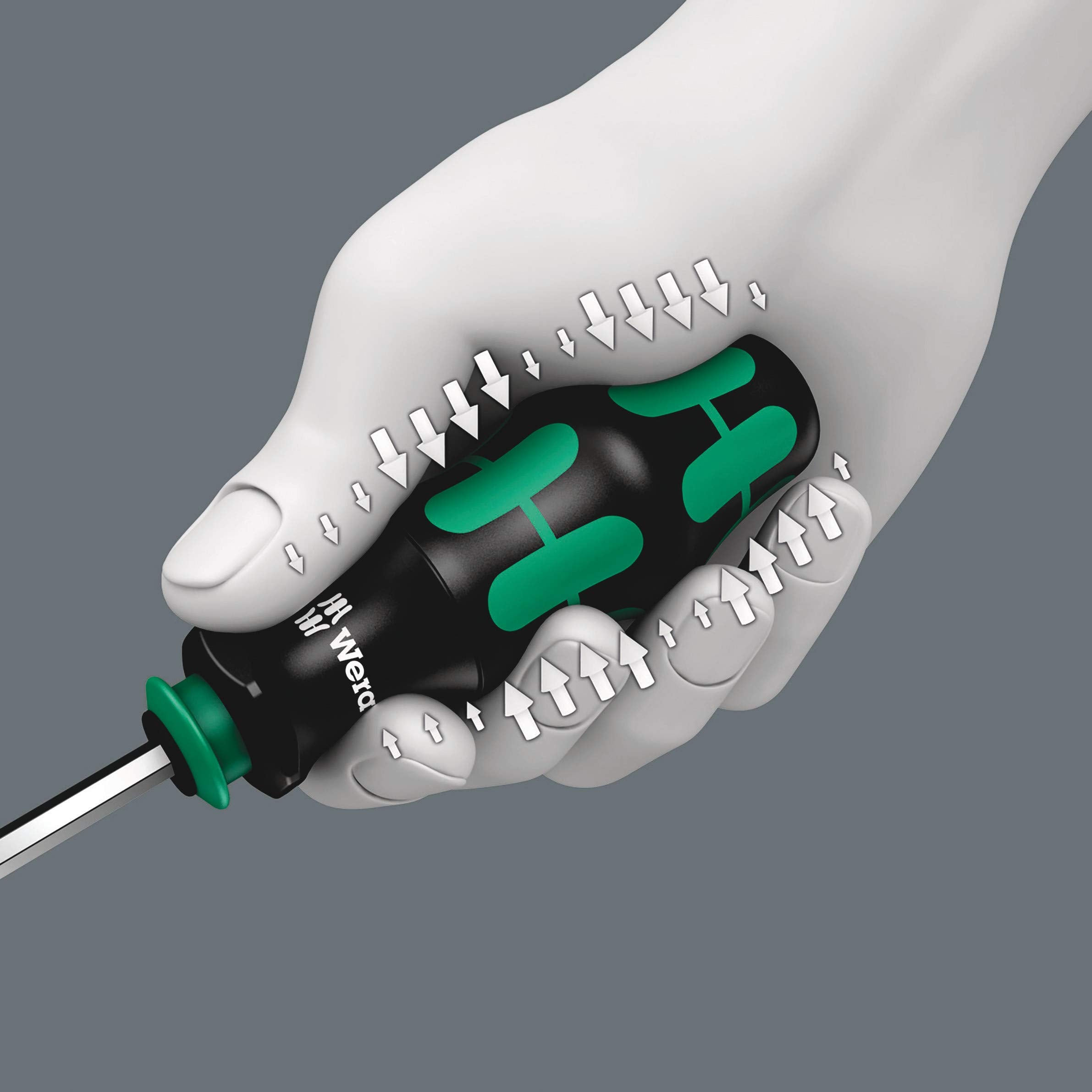 Wera Kraftform Kompakt 25 power-tool compatibility via bayonet blade