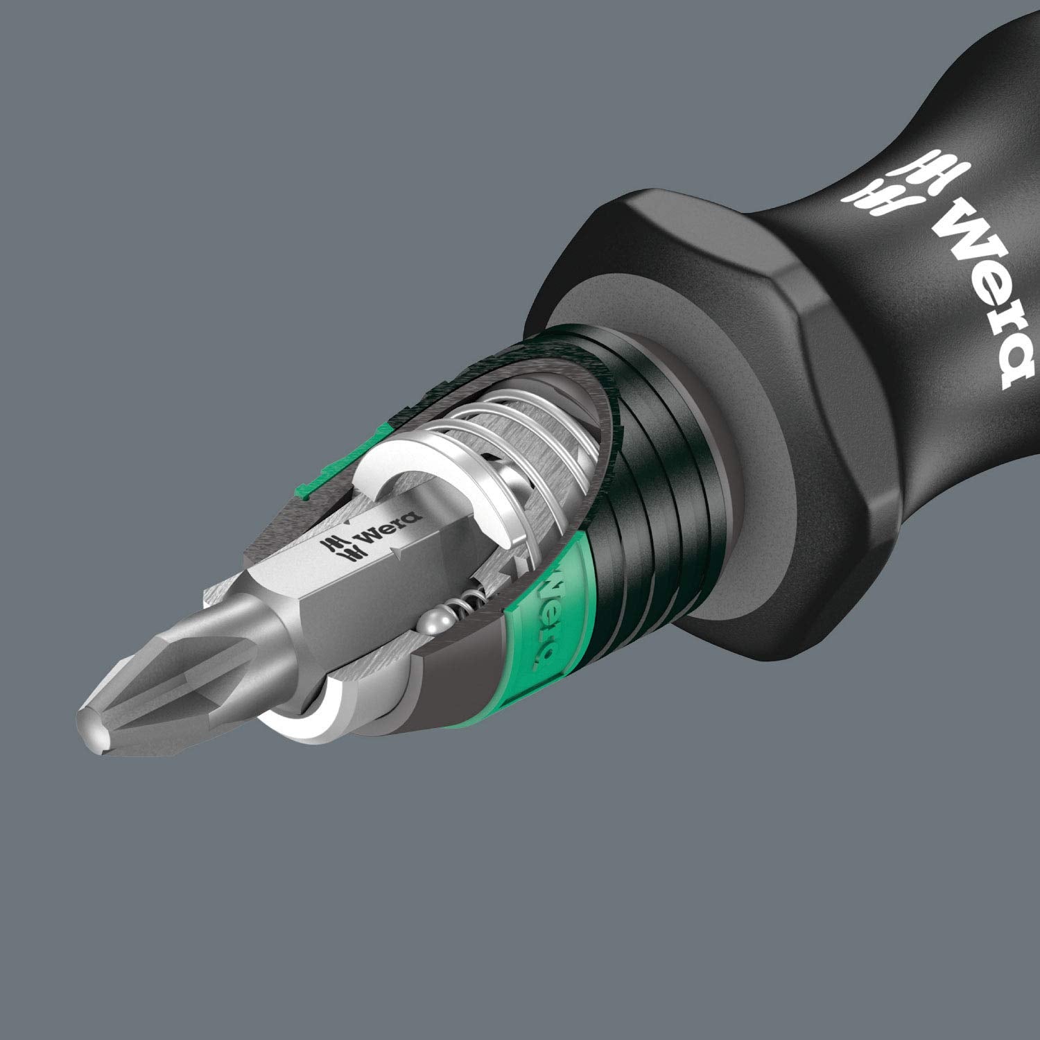Wera Kraftform Kompakt 25 ergonomic handle reduces hand fatigue