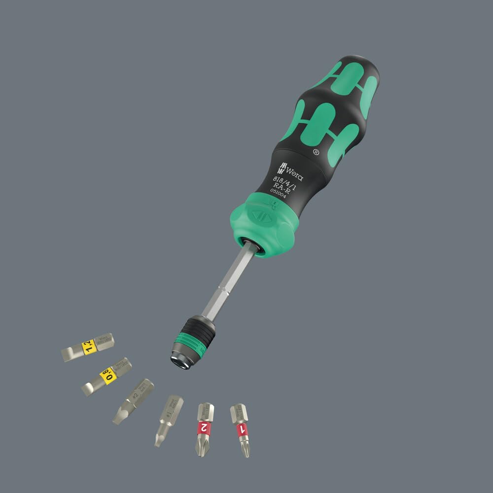 Wera KRAFTFORM KOMPAKT 26 RA-R compact profile fits tight spaces.