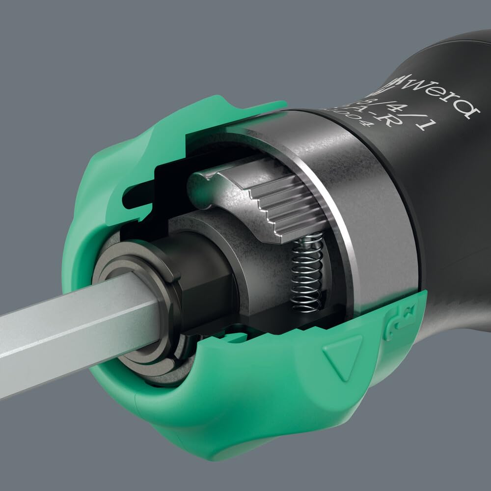 Wera KRAFTFORM KOMPAKT 26 RA-R pouch open shows organized internal compartments for quick access.