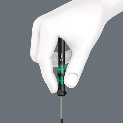 Wera Kraftform Micro handles deliver a non-slip grip and control.