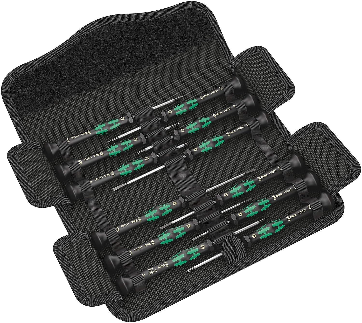 Wera Kraftform Micro-Set 12 SB 1 in a compact case for electronics precision