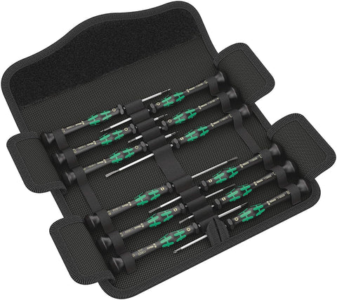 Wera Kraftform Micro-Set 12 SB 1 in a compact case for electronics precision