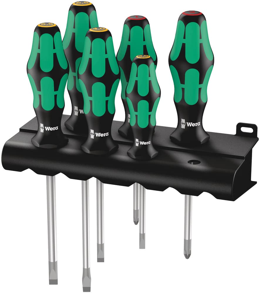 Wera Kraftform Plus 334/6 rack set with Lasertip enables quick torque control.
