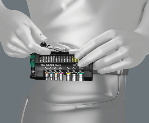 Wera Kraftform Plus handle provides ergonomic grip for comfortable, precise work.