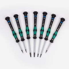 Wera micro screwdriver set 7pc hex metric for precise electronics work.