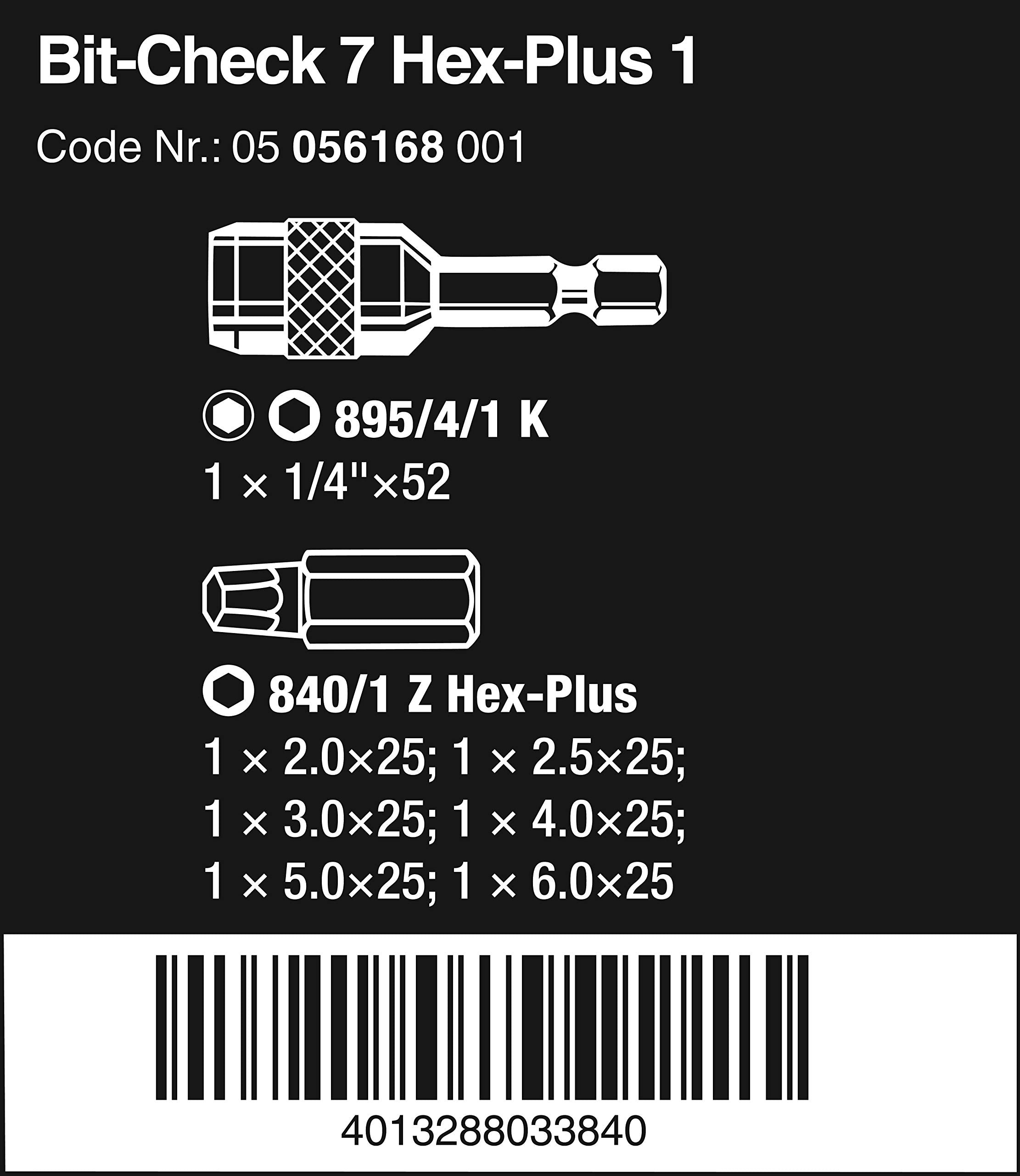 Wera Rapidaptor universal bit holder enables quick one-handed bit changes.