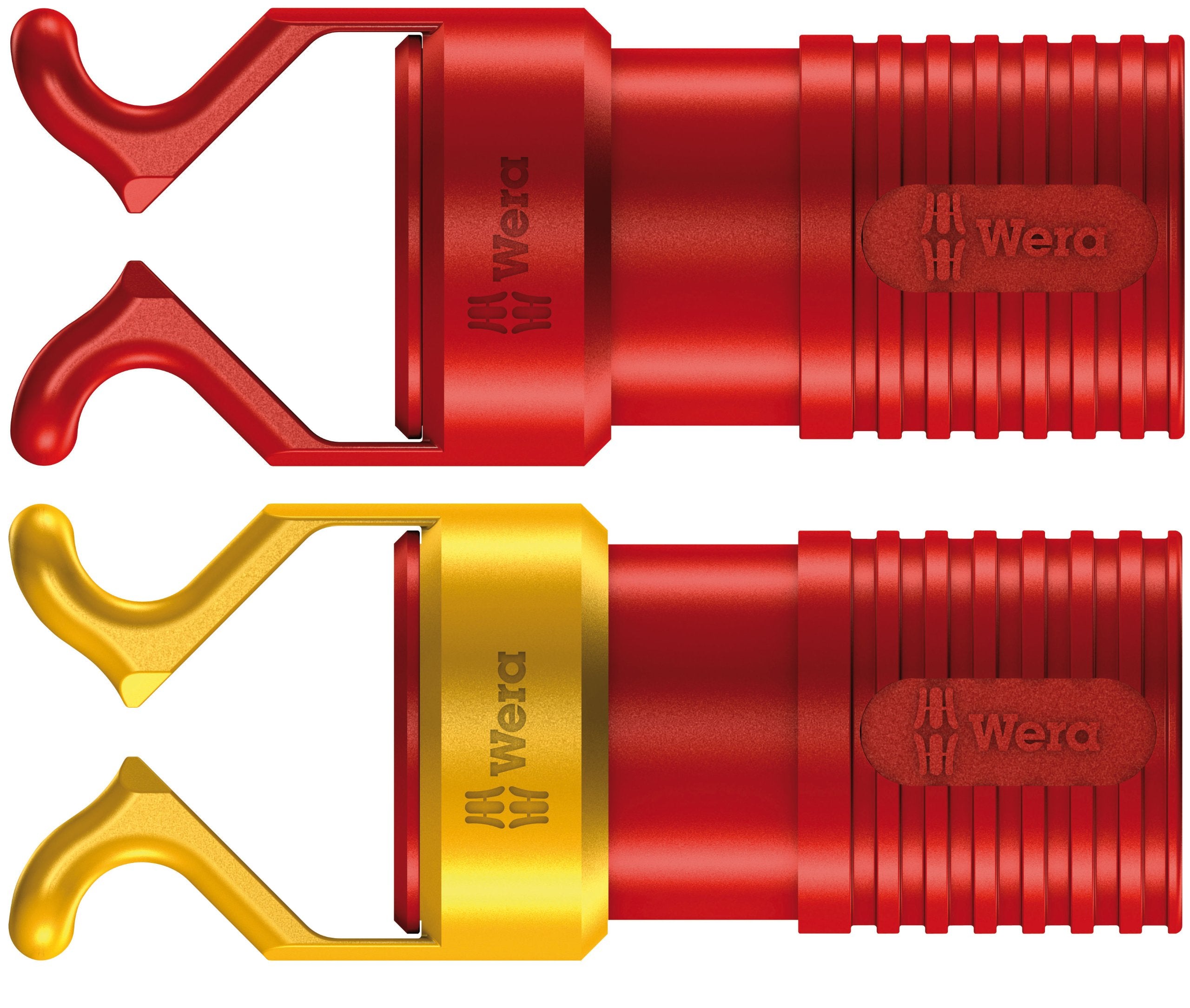 Wera screw gripper attachment on insulated screwdriver tip for secure driving.