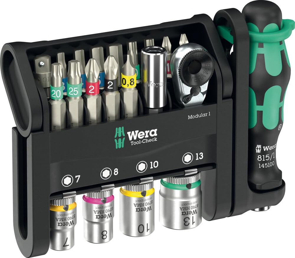 Wera TOOL-CHECK Modular Set 1 compact design saves space in busy environments.