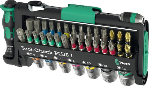 Wera TOOL-CHECK PLUS 1 compact case for portable tool organization on site.