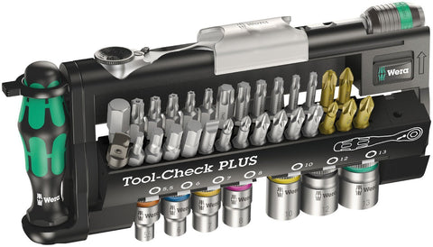 Wera Tool-Check Plus 39-piece set offering versatile screwdriving in a compact toolkit.