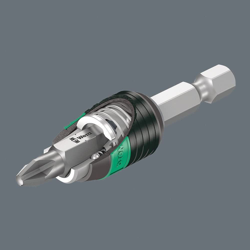 Magnetic Rapidaptor bit holder securely grips bits