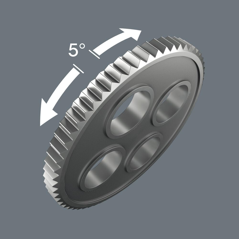 Wera Zyklop 8000 A ergonomic grip reduces fatigue during tasks.