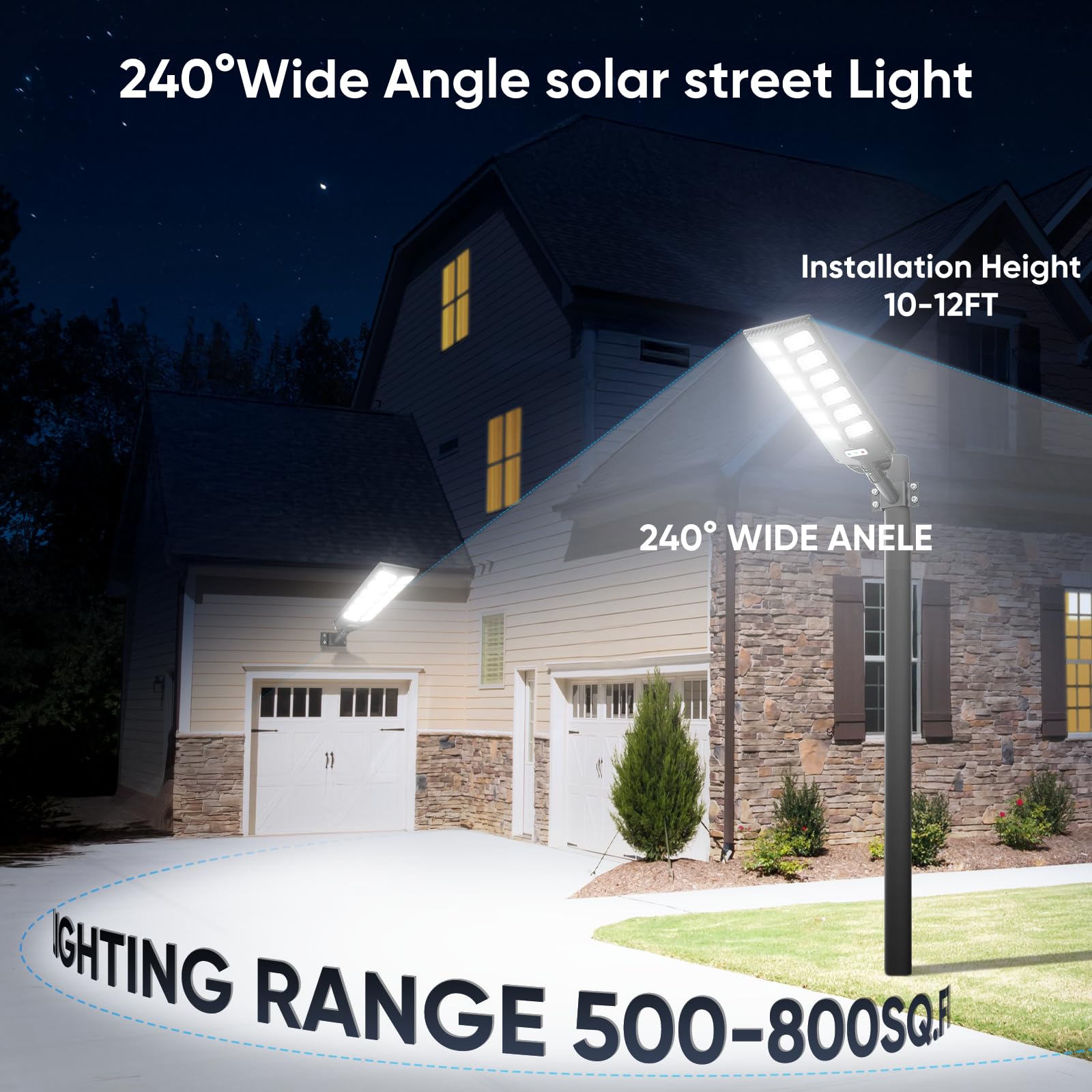 WERCHTAY dusk-to-dawn operation provides automatic outdoor lighting.