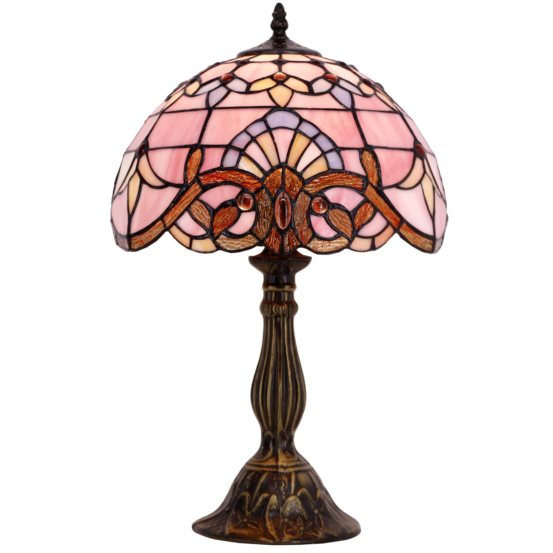 WERFACTORY pink baroque shade with lavender tone creates cozy reading mood.