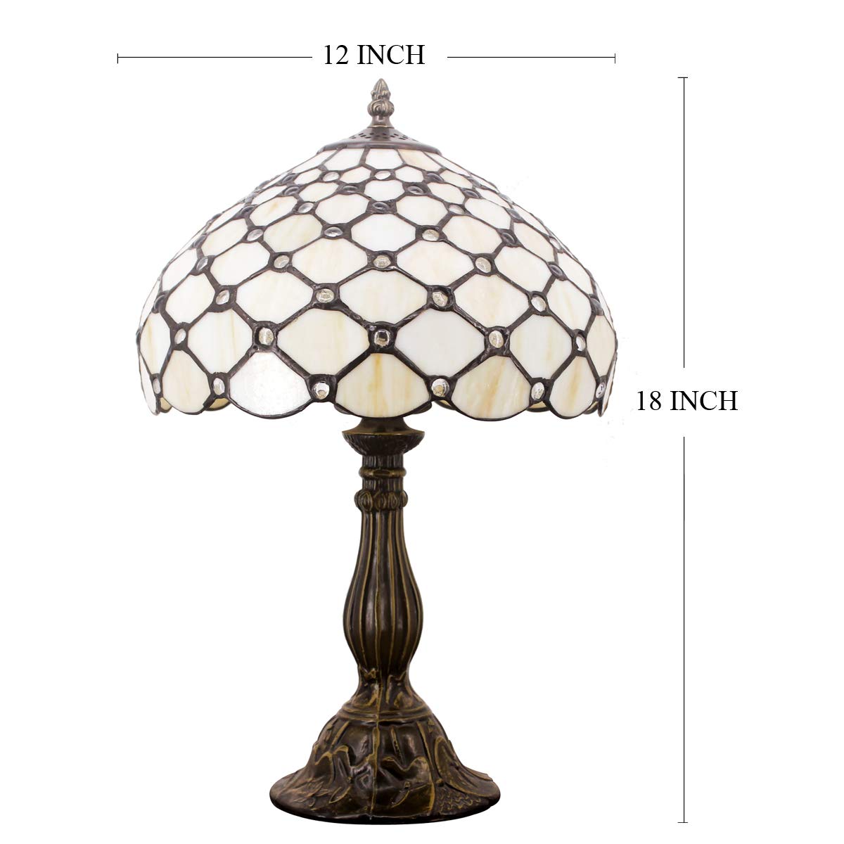 WERFACTORY 12-inch shade width creates balanced proportion and soft illumination.