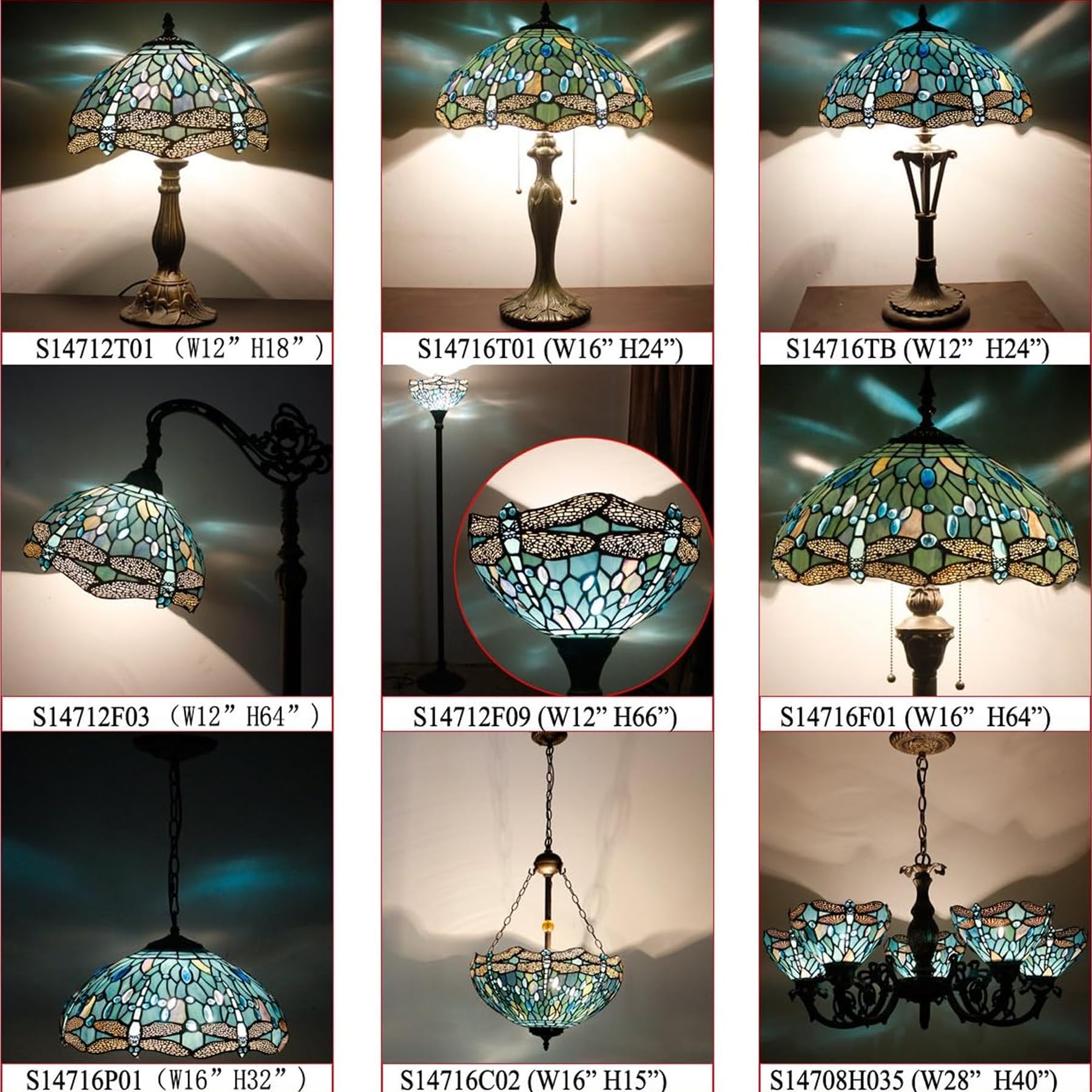 Handmade glass variations create a unique centerpiece for decor.