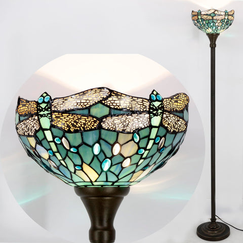 WERFACTORY Tiffany floor lamp care wipe mineral oil with soft cloth.