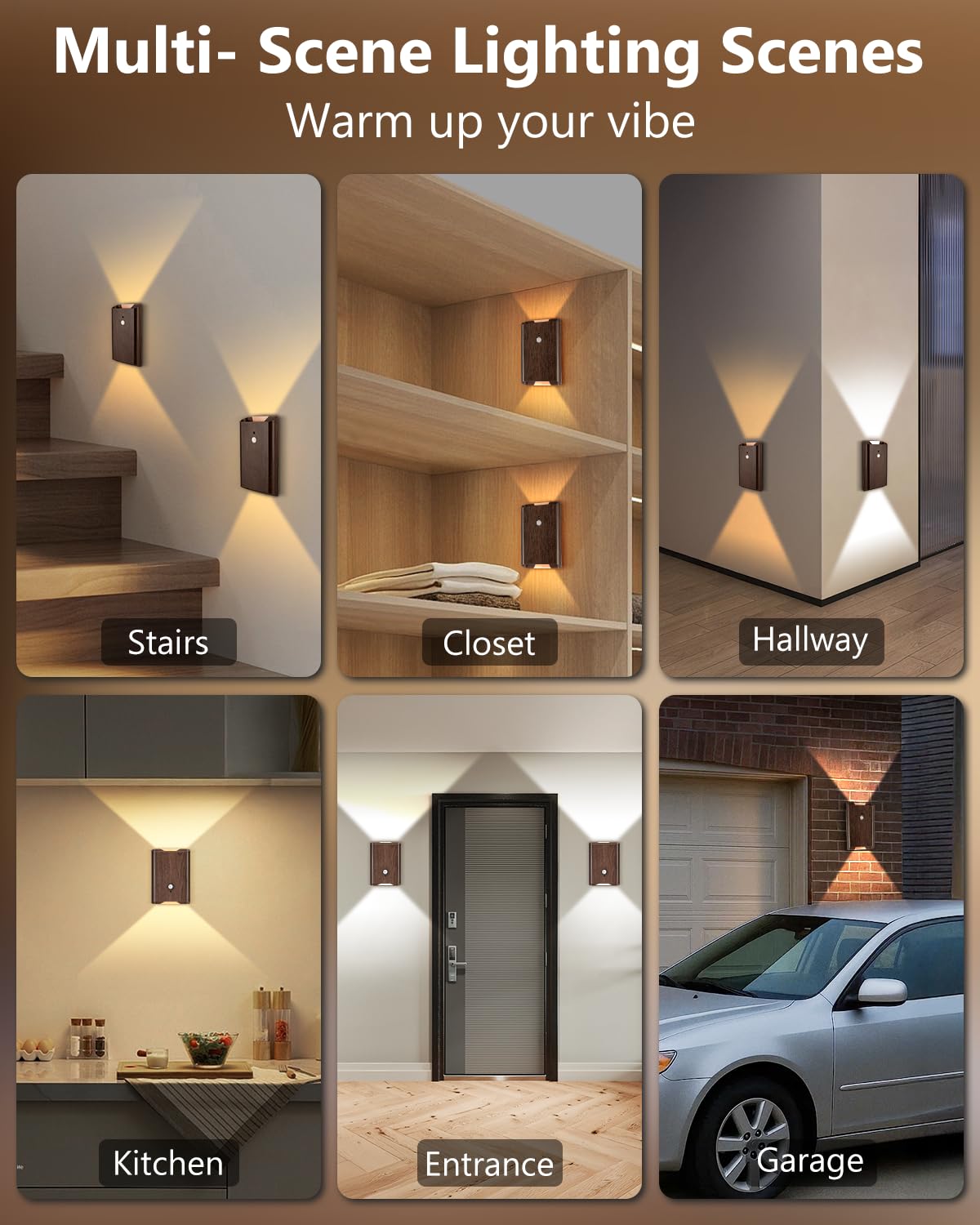 Hallway ambience lighting from WERFOP sconce provides guiding illumination.