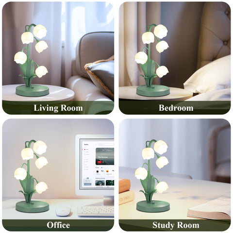WERFOP vintage-style lamp shows quick four-step installation with included wrench.