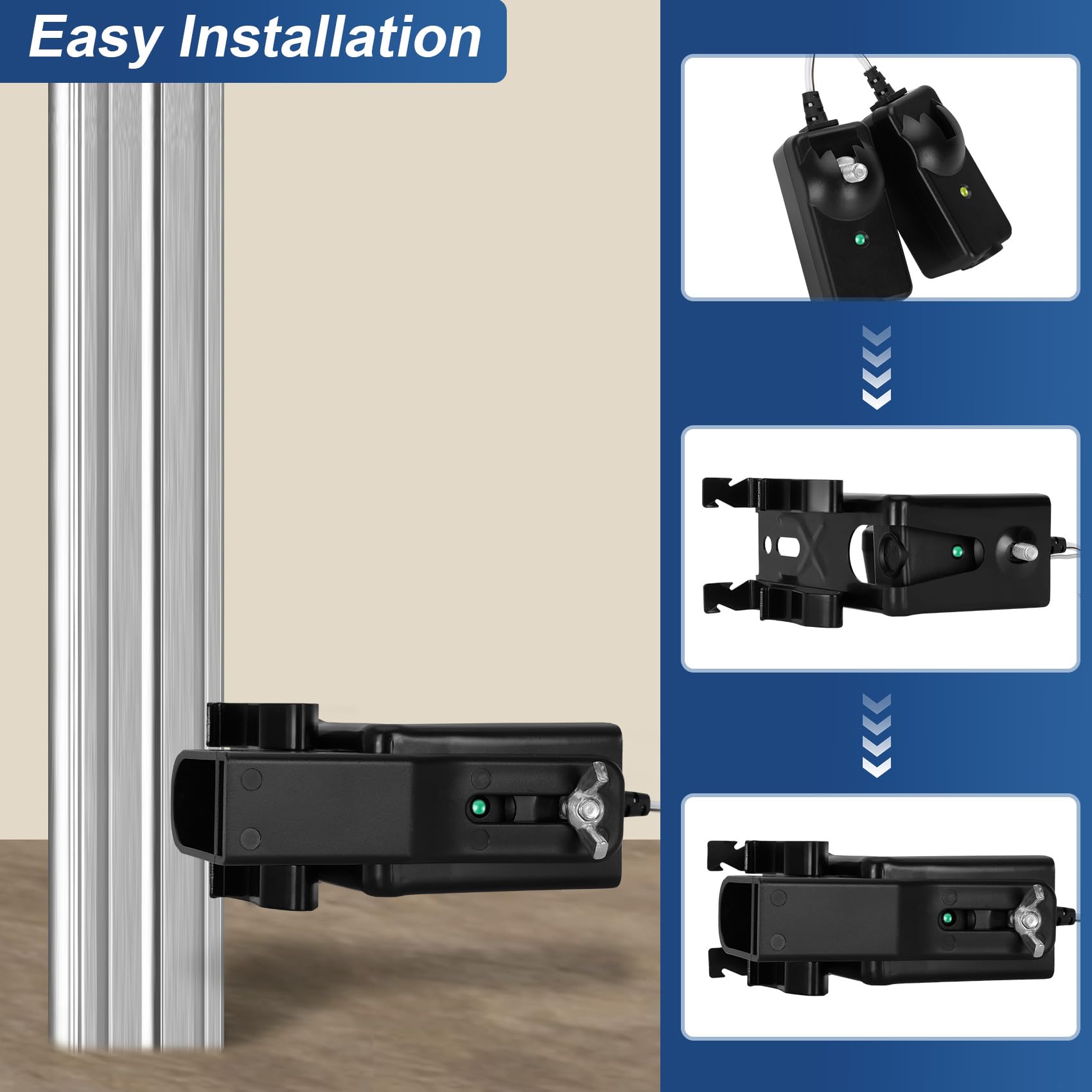 Werhoo sensor bracket assembly showing secure mounting for consistent operation.